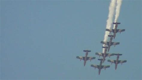 Military Fighter Jets Playing In The Sky Of Dubai Uae Youtube