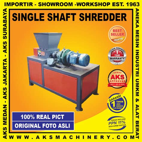 Jual Single Shaft Shredder Mesin Penghancur Plastik Aks Sd300s