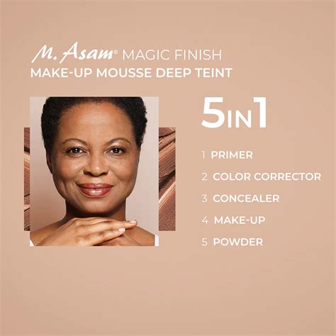 M Asam Magic Finish Make Up Mousse Deep 120ml QVC UK