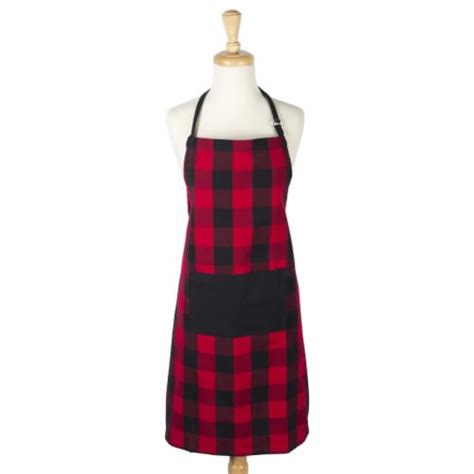 Design Imports Red Buffalo Check Chef Apron Kroger