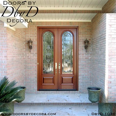 Custom Leaded Glass Exterior Doors Solid Wood Entry Doors By Decora