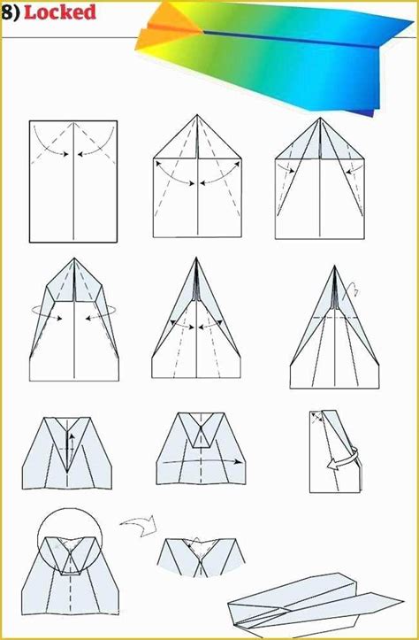 Free Paper Airplane Templates Of Easy Paper Airplane with A Free ...