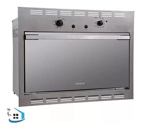 Horno de empotrar a gas con grill eléctrico Venax Cristallo 90 litros