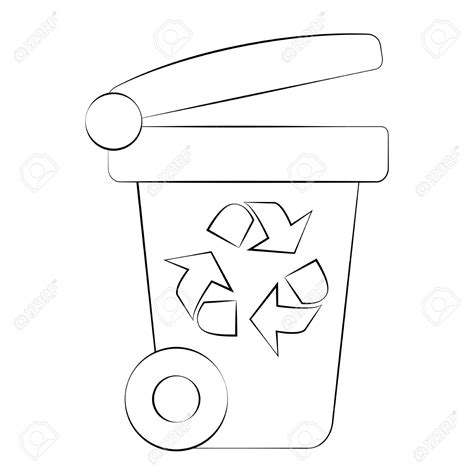 Coloring Page Garbage Bin Coloring Pages