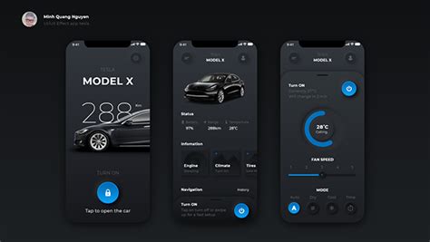 App Tesla on Behance