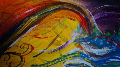 Colorful Waves Abstract Art X K