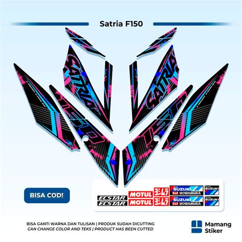 Striping Satria Injection Variations Suzuki F Sticker Cool