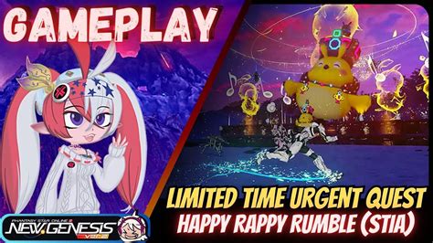 Pso2ngs Gameplay Limited Time Urgent Quest Happy Rappy Rumble