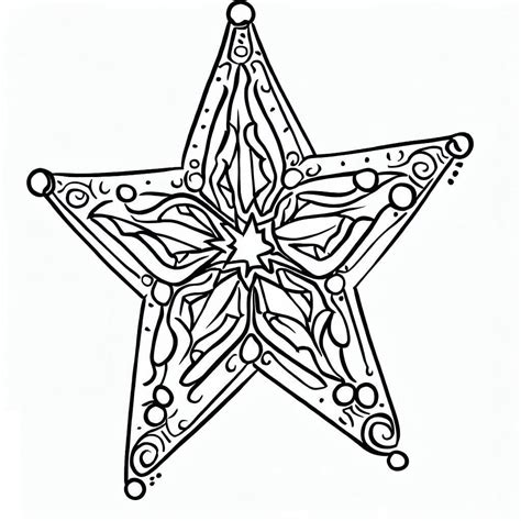 Desenhos De Estrela De Natal Para Colorir Pintar E Imprimir