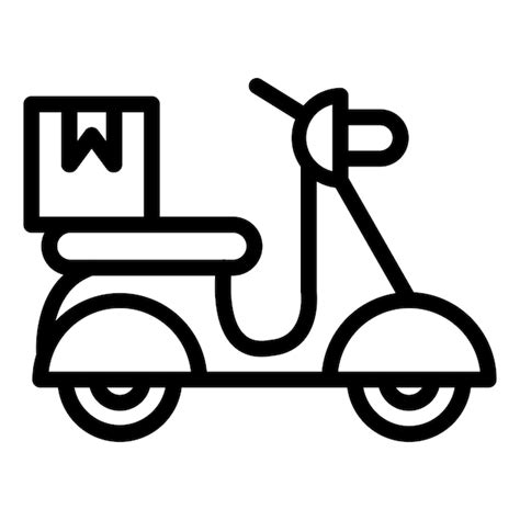 Premium Vector Motorbike Delivery Icon Style