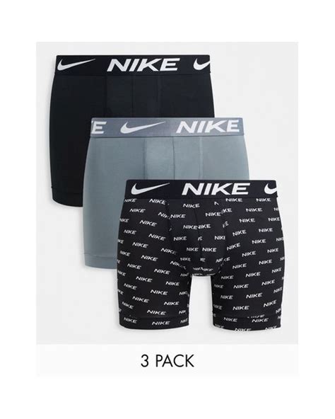 Nike Dri Fit Essential Micro 3 Pack Boxer Briefs For Men Lyst