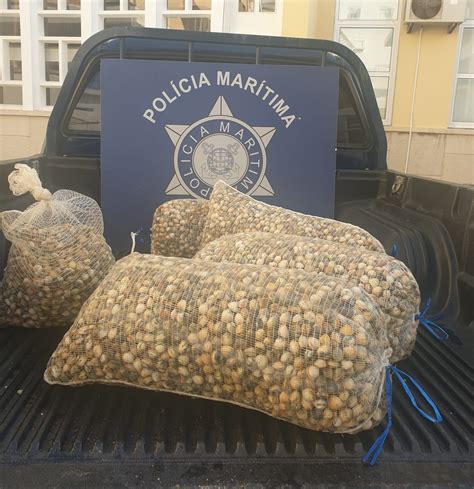 Polícia Marítima apreende 150kg de berbigão na Ria Formosa em Faro