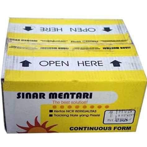 Continuous Form Sinar Mentari K1 PRS Ukuran 9 5 X 11 2 Lazada Indonesia