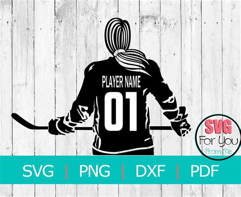 Girl Hockey SVG Hockey Player SVG Hockey Decal Hockey - Etsy