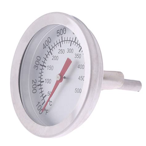 Stainless Steel Bbq Smoker Pit Grill Bimetallic Thermometer Temp Gaugey