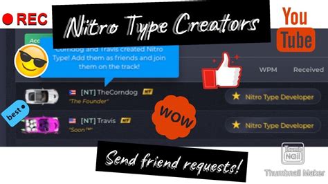 Travis And Corndog Send Out Friend Requests Nitro Type 57 Youtube