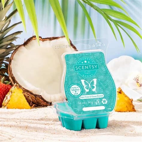 Palm Trees And Ocean Breeze Scentsy Bar 2024