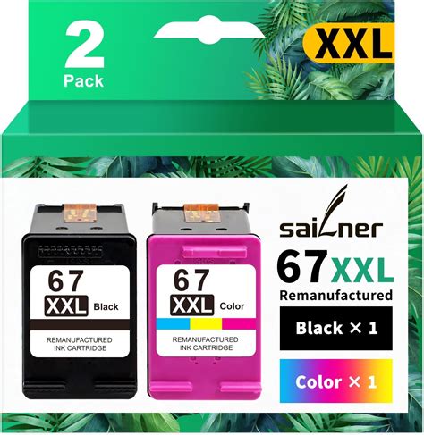 Hp 67xl 67 Ink Cartridges Blacktri Color 2 Pack In Retail Packaging Office