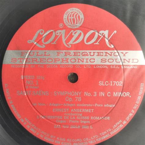 Vinyl London Decca Japan S Ansermet Osr Saint Saens