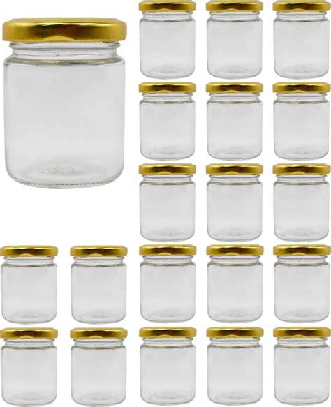 Espirito Rebelde Lot De 20 Pots En Verre Vides Avec Couvercle De 100 Ml