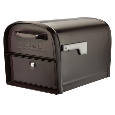 Architectural Mailboxes Oasis 360 Large Metal Rubbed Bronze Post Mount ...