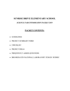 Fillable Online Dear Chippewa Science Fair Participants And Parents Fax