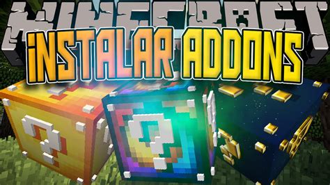 COMO INSTALAR LUCKY BLOCK Y SUS AADDONS EN MINECRAFT YouTube