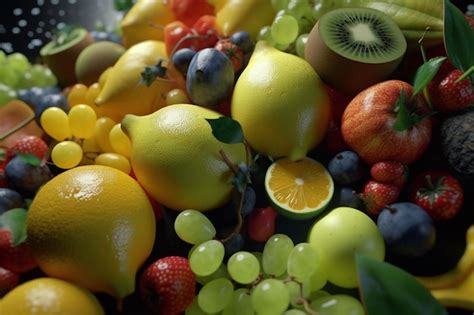 Premium AI Image Fresh Fruits Ai Generative