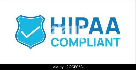 Hipaa Compliant Checkmark Icon Vector Design Logo Symbol Vector