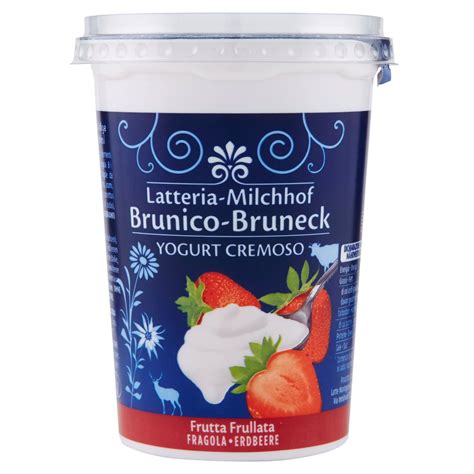 YOGURT CREMOSO GUSTO FRAGOLA LATTERIA BRUNICO GR 500 L Ecommerce