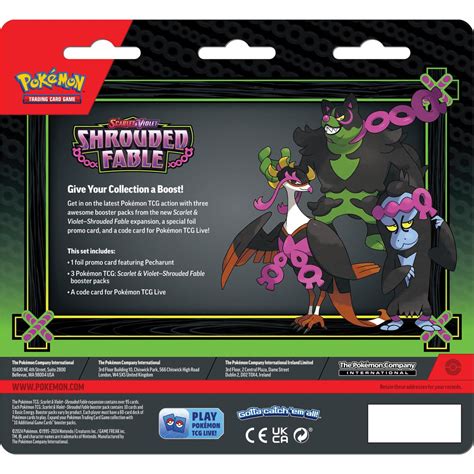 Pokemon Trading Card Game Scarlet Violet Shrouded Fable 3 Pack