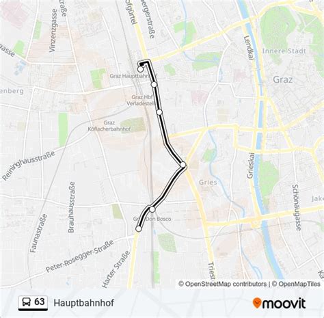 63 Route Fahrpläne Haltestellen Karten Hauptbahnhof Aktualisiert