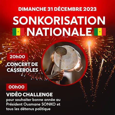 31 Décembre Pastef Annonce La « Sonkorisation Nationale Avec Un