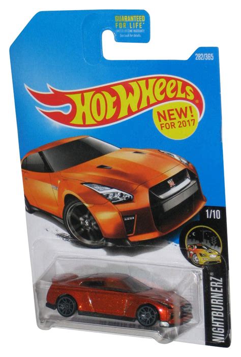 Hot Wheels Nightburnerz Orange Nissan Gt R R Toy Car Walmart