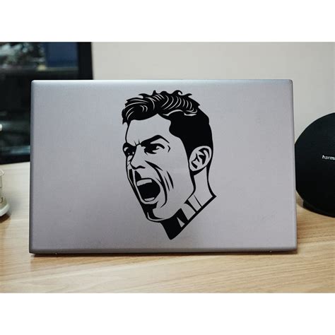 Jual Stiker Laptop Cristiano Ronaldo Cr Custom Cutting Stiker Bola