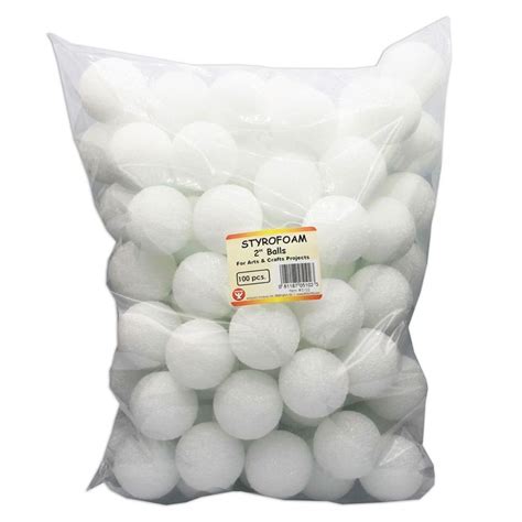 Hygloss Styrofoam Balls 2 Inch Pack Of 100 Oriental Trading