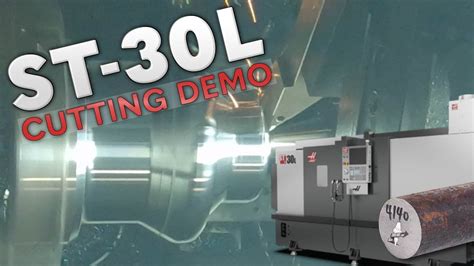 Haas ST 30L Cutting 4140 Rough To Finish Haas Automation Inc