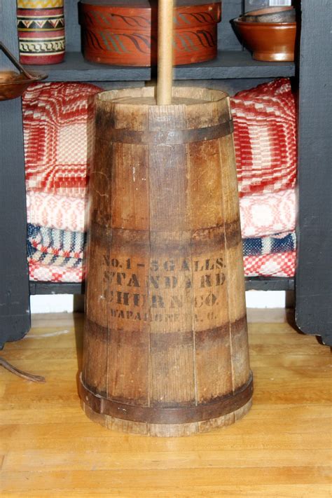 Antique Butter Churn Standard Churn Co 5 Gal No 1 American Primitive