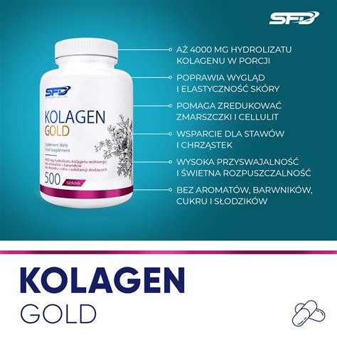 Kolagen Gold 500 tabletek SFD NUTRITION 69 zł NAJTANIEJ Sklep SFD