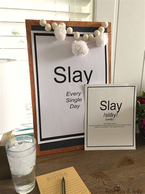 Slay Word Of The Year Free Motivational Printables