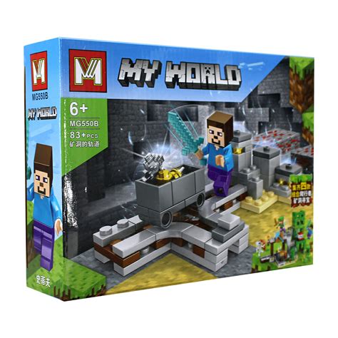 Juguete Armable De Bloques Con 37 A 49 Piezas Con Temática De Minecraft My World Variedad De