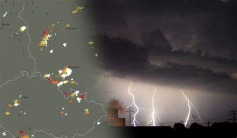 Burze Z Gradem Ostrze Enie Meteorologiczne Radar Burz Siechnice