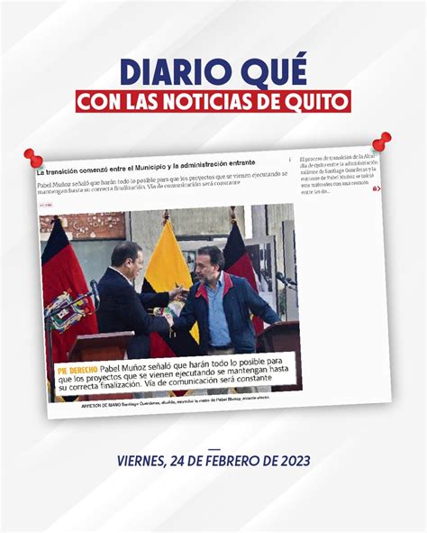 Municipio De Quito On Twitter QuitoEnLasNoticias El Alcalde Electo