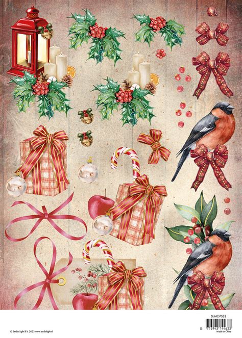 Magical Christmas 3d Decoupage Sheets Sl Mc Ps33 Craftlines B V