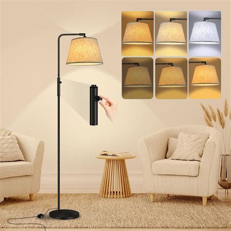 Fortand Lampadaire Sur Pied Salon LED Lampadaire Chambre Moderne 3