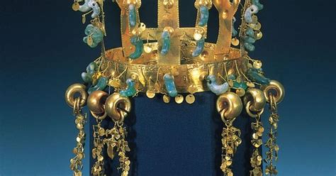 Gold And Jade Crown Three Kingdoms Period Silla Kingdom Korea Ap