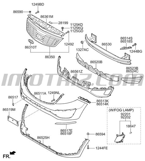 Moldura Porta Placa Delantera Kia Marca Kia 865193W000