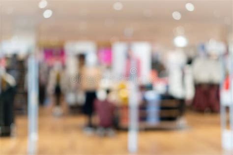 Blurred Muestra Una Boutique De Moda Tienda De Ropa En Un Moderno