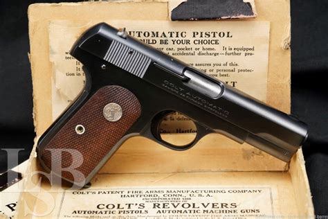 Colt 1903 Pocket Hammerless Type Iv 32 Acp Semi Automatic Pistol 1929 Candr Lock Stock And Barrel