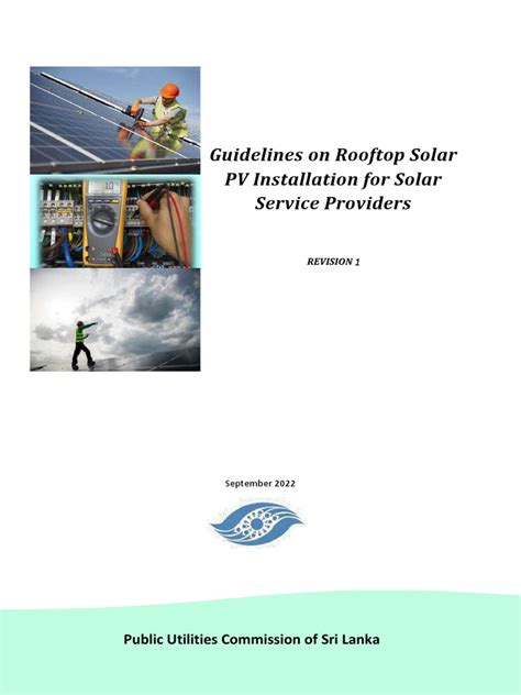 Guideline For Solar PV System Installation For Solar Providers | PDF ...